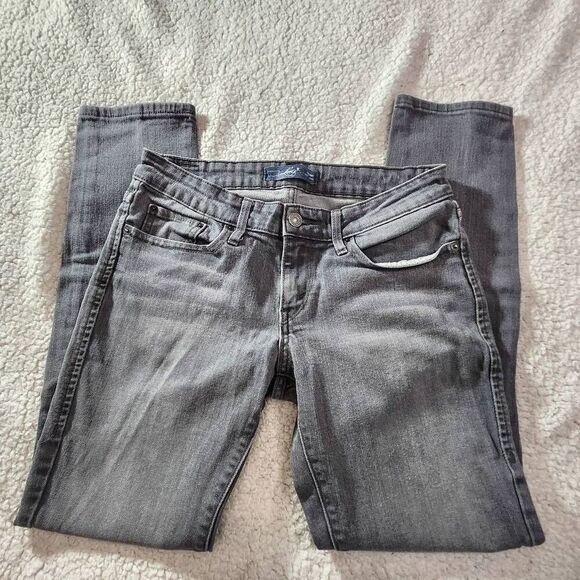 Levi's 511 Jeans Medium Wash Gray Denim Skinny Leg Pants Low Rise Size 4 - Picture 3 of 8